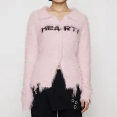 LAGUA GEM CRASH POINT SHAGGY ニット pink