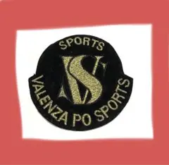 バレンザポー　Valenza Po Sports ワッペン 黒金