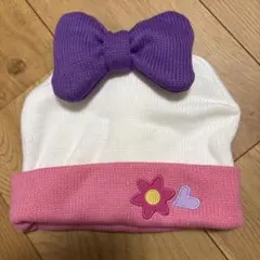 デイジーリボン付きニット帽