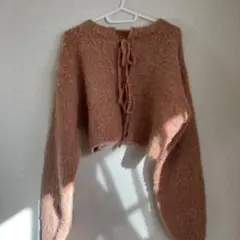 WEGO レディースセーター ピンクニット リボン