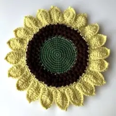 ハンドメイド ひまわり 円座