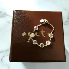 美品✨️ アガット K10 オパール リング チェーンリング