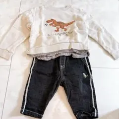 クレードスコープ 恐竜　トレーナー100 パンツ90 男の子