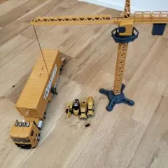 建設車両セット クレーン付き 車　4台　ミニカー