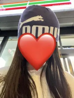 PUMA ニット帽 ビーニー ネイビーのサムネイル