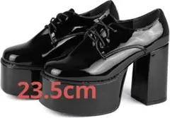 LOVE HUNTER レースアップブーツ 厚底 10.5cmヒール ブラック