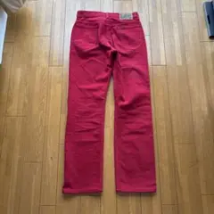 美品！Lee レッド ストレートデニムのサムネイル