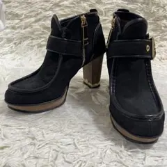 BLUE LABEL CRESTBRIDGE ブーツ　23.5 黒　スエード