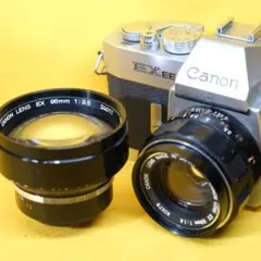 Canon EX EE フィルムカメラ 50mm 95mm レンズセット