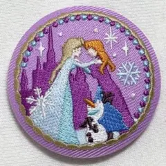 ディズニー Disney Characters 刺繍缶バッジ アナと雪の女王