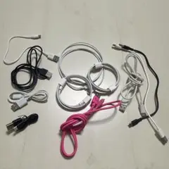 USB充電ケーブルセット（ホワイト・ブラック・ピンク）