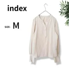 index【M】ブラウス トップス 極美品 長袖 ゆるふわ オフホワイト 綺麗のサムネイル