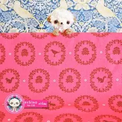 ☆ echino生地　綿麻キャンバス生地 ピンク (No.116) ☆