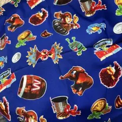 2点のみ！ドンキーコング3生地はぎれ 56×100