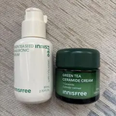 イニスフリー グリーンティーシードヒアルロン酸セラム バリアクリーム