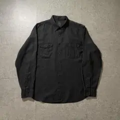 J.CREW アイリッシュ最高級リネン100%シャツ 長袖シャツ ブラック黒XLのサムネイル