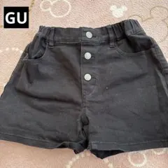 GU ブラック ハーフパンツ 140cm