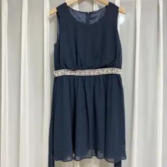 しまむら　フォーマルワンピース　ネイビー