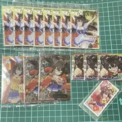 1347 ウマ娘 エルコンドルパサー カードとステッカー まとめ売り