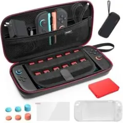 switch 2専用ケース キャリングケース 耐衝撃 大容量ソフト12枚収納