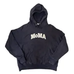MoMA×champion reverse weave パーカー　刺繍ロゴ　L