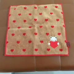 familiar タオルハンカチ ハート クマのサムネイル