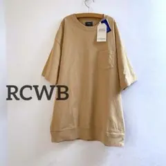 新品】RODEO CROWNS リブロゴポケットTシャツ L ベージュ ゆったりのサムネイル