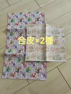 ダッフィーフレンズ　カラフルハピネス　カムファインドスプリング　合皮生地　はぎれ