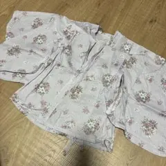 花柄 浴衣ドレスと帯セット