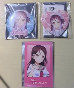 咲-saki 愛宕洋榎 水着 缶バッジ ブロマイド 特典 非売品 2点セット