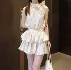 SNIDEL ノースリーブ バルーンミニワンピース IVR サイズ1 - メルカリ