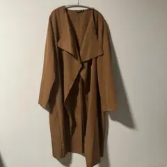 SHEIN CURVE 【1XL】ブラウン トレンチコートのサムネイル