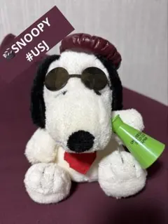 お値下げ【超美品】USJ監督スヌーピー✴︎ぬいぐるみ✴︎メガホン&サングラス付