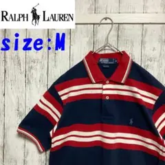 ⭐️美品⭐️ラルフローレン　ボーダー　ポロシャツ　Mサイズ