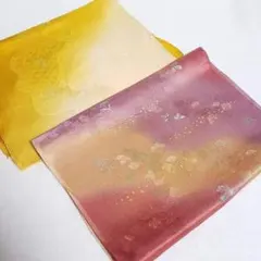 c*0様 (0456)帯揚げ 2点 まとめ売り 着物 和装 小物