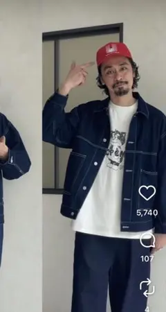 CPCM デニムカバーオール　デニムジャケット
