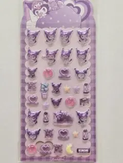 クロミ　サンリオ　 シール 　ぷっくり立体シール　ぷくぷくシール　3Dステッカー