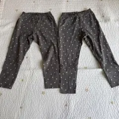 UNIQLO 星柄 レギンス 110サイズ 2枚セット