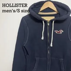 USA古着 HOLLISTER ジップアップ パーカー S ネイビー Y2K