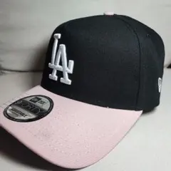 【新品】海外モデル ニューエラ ドジャース 黒ピンク 9Forty