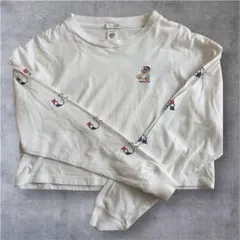 【GYDA×Ed Hardy】コラボ ショートロンT アヒル刺繍 ホワイト Fのサムネイル