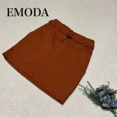 エモダ 台形ミニスカート オレンジ Sサイズ