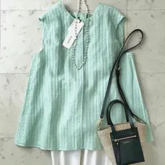 美品 ブラミンク シルクストレッチワイドブラウス 近年 バックリボン 
