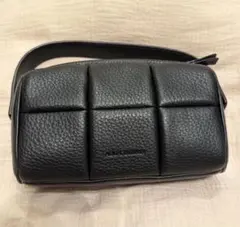 美品】エレナギセリーニ 高級本革 チェーンハンドル 2wayバッグ 黒