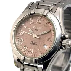 【稼働】 希少 TISSOT ティソ 腕時計 PR100 ピンク レディース