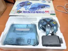 カ*ン様 ニンテンドー64 本体 クリアブルー 箱付き（映像未確認）