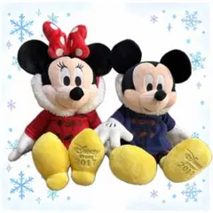 【ディズニー】Disney Store 2017 ミッキー＆ミニー ぬいぐるみ