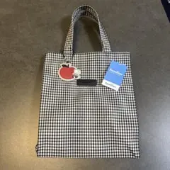 即日配送可 ファミリア ギンガムチェック トートバッグ 大 新品未使用