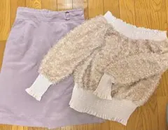 マジェスティックレゴン　ベロアタイトスカート