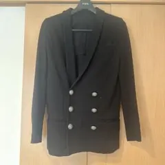 BALMAINナポレオンダブルブレスト テーラードジャケット ブラック 44のサムネイル